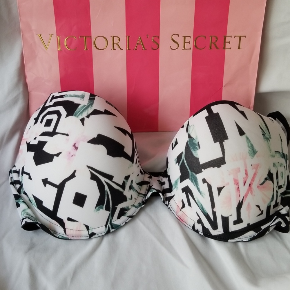 NWOT PINK Victoria's Secret bra 34D - Picture 2 of 8